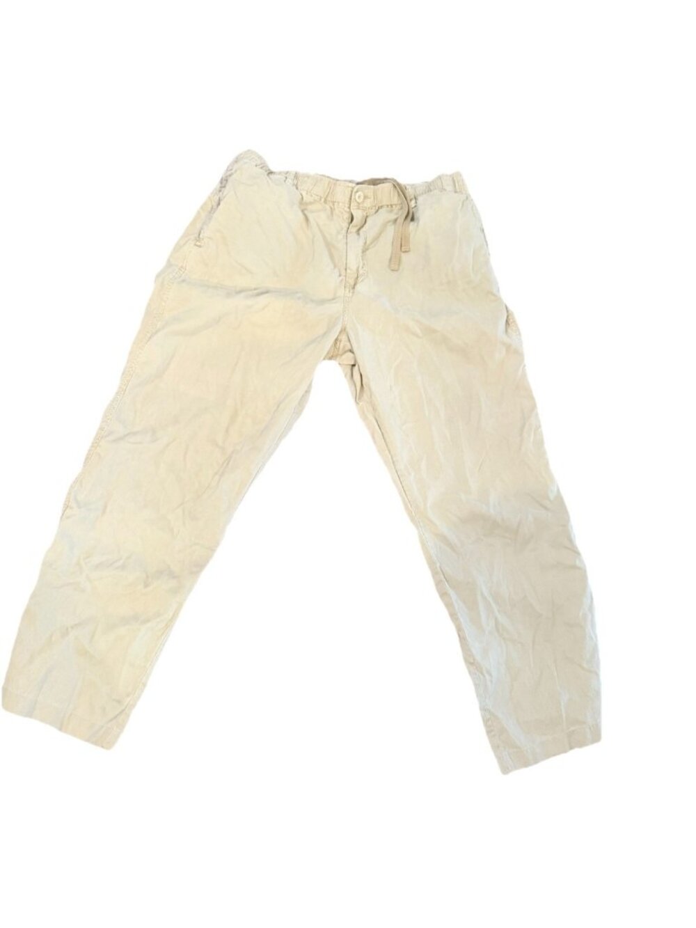 Tommy Bahama Relax Mens Tencel Blend Trousers XL Beige Elastic Waist Resortwear